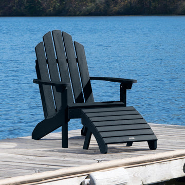 Classic Westport Adirondack Chair with Folding Adirondack Ottoman Adirondack Chairs Highwood USA 