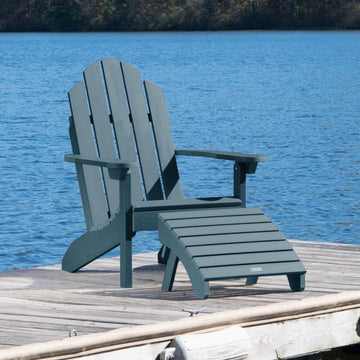Classic Westport Adirondack Chair with Folding Adirondack Ottoman Adirondack Chairs Highwood USA 