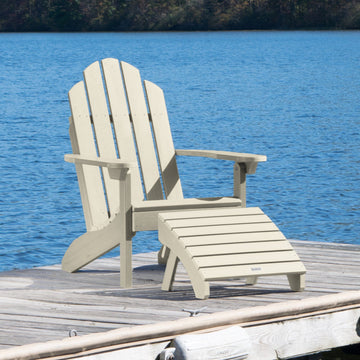 Classic Westport Adirondack Chair with Folding Adirondack Ottoman Adirondack Chairs Highwood USA 