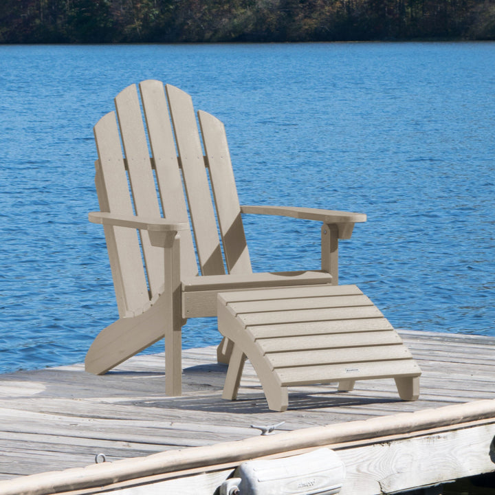 Classic Westport Adirondack Chair with Folding Adirondack Ottoman Adirondack Chairs Highwood USA 