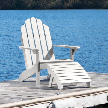 Classic Westport Adirondack Chair with Folding Adirondack Ottoman Adirondack Chairs Highwood USA 