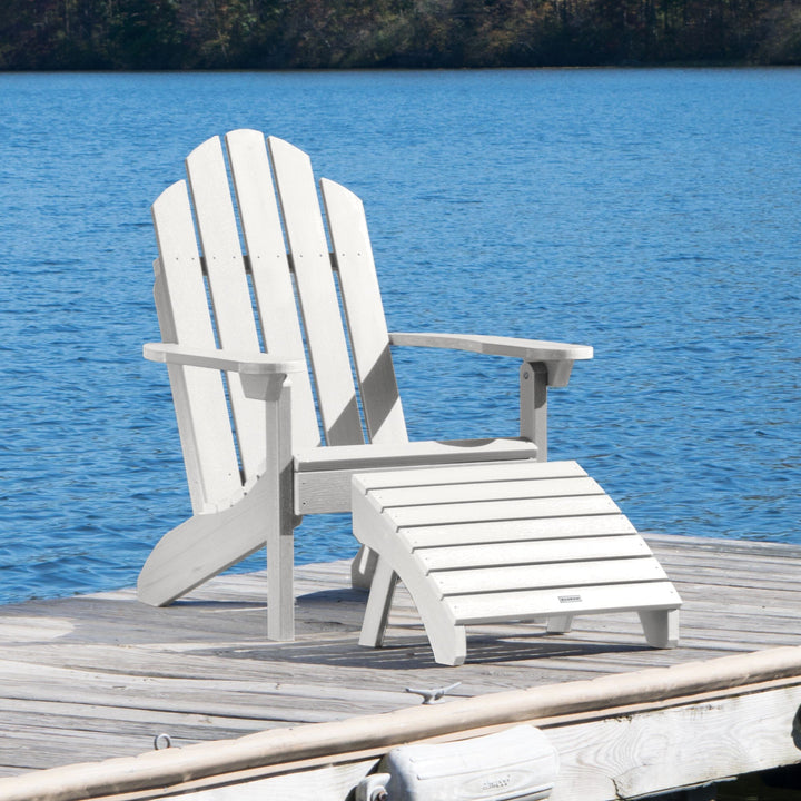 Classic Westport Adirondack Chair with Folding Adirondack Ottoman Adirondack Chairs Highwood USA 