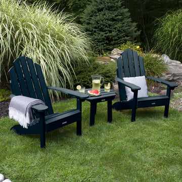 2 Classic Westport Adirondack Chairs with Westport Side Table Kitted Sets Highwood USA 
