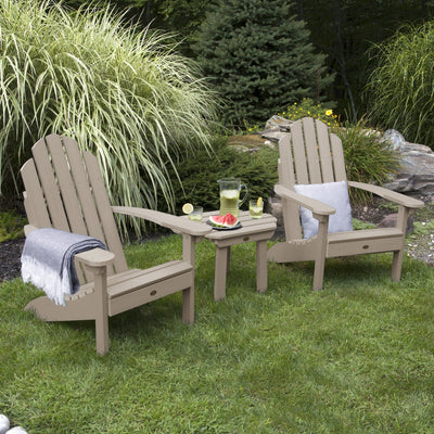 2 Classic Westport Adirondack Chairs with Westport Side Table Kitted Sets Highwood USA 