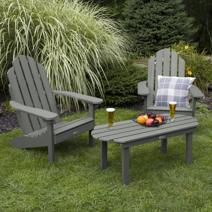 2 Westport Adirondack Chairs with 1 Westport Conversation Table Kitted Sets Highwood USA 