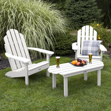 2 Westport Adirondack Chairs with 1 Westport Conversation Table Kitted Sets Highwood USA 