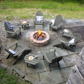 Classic Westport Adirondack Fireside Set Kitted Sets Highwood USA 
