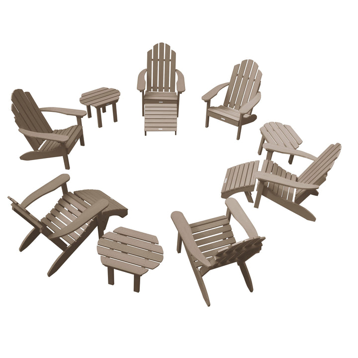Classic Westport Adirondack Fireside Set Kitted Sets Highwood USA Woodland Brown 