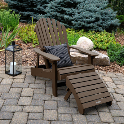 King Hamilton Folding & Reclining Adirondack Chair and Ottoman Adirondack Chairs Highwood USA 