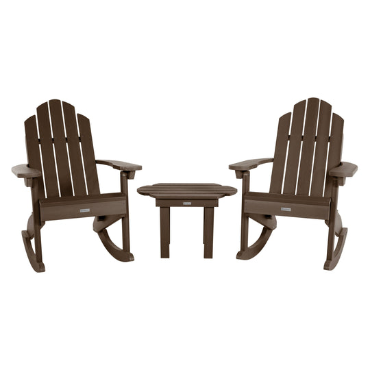 Classic Westport Rocking Chair and Table Set Kitted Sets Highwood USA Weathered Acorn 