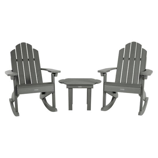 Classic Westport Rocking Chair and Table Set Kitted Sets Highwood USA Coastal Teak 