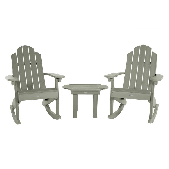 Classic Westport Rocking Chair and Table Set Kitted Sets Highwood USA Eucalyptus 