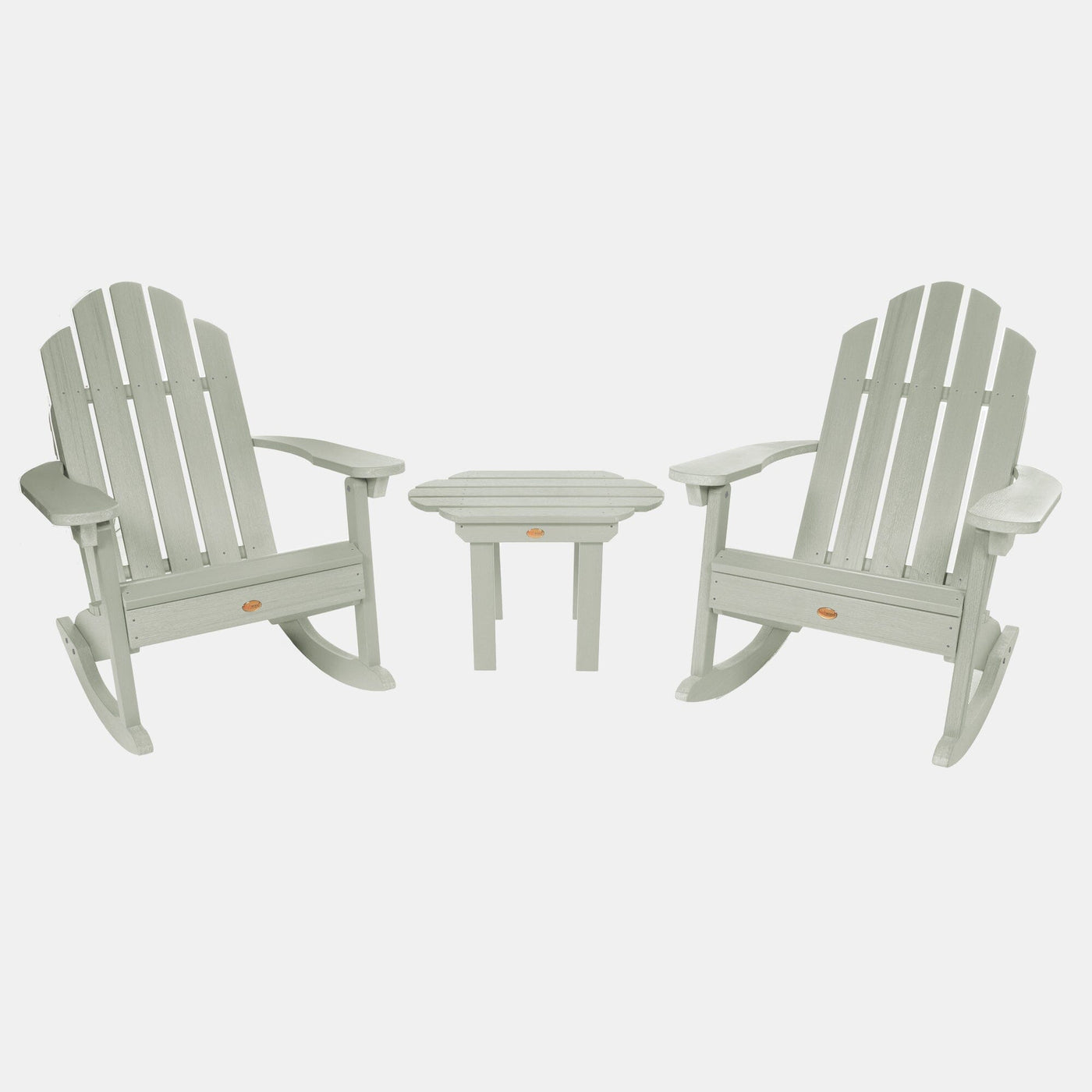 Classic Westport Rocking Chair and Table Set Kitted Sets Highwood USA Eucalyptus 