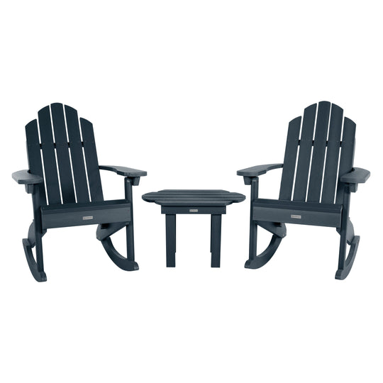 Classic Westport Rocking Chair and Table Set Kitted Sets Highwood USA Federal Blue 