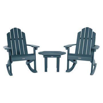 Classic Westport Rocking Chair and Table Set Kitted Sets Highwood USA Nantucket Blue 