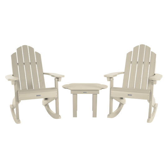 Classic Westport Rocking Chair and Table Set Kitted Sets Highwood USA Whitewash 