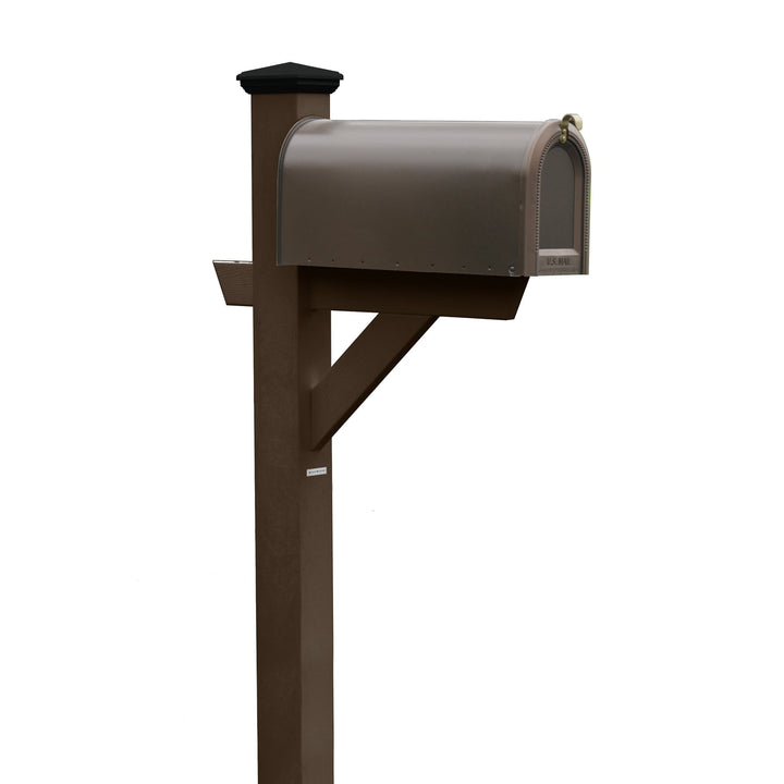 Hazleton Mailbox Post Outdoor Structures Highwood USA Weathered Acorn 