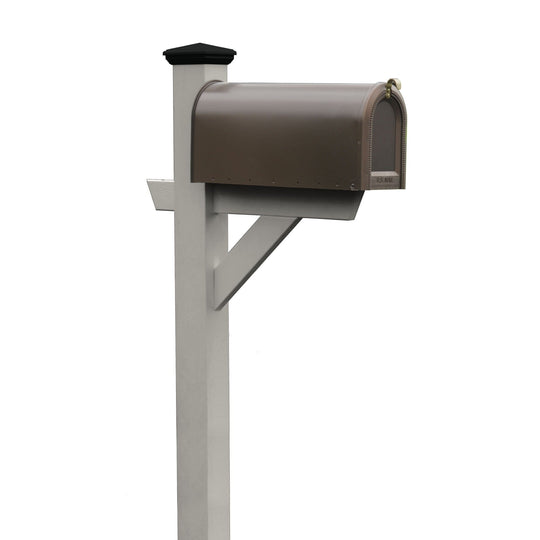 Refurbished Hazleton Mailbox Post Outdoor Structures Highwood USA Harbor Gray 