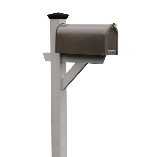 Hazleton Mailbox Post Outdoor Structures Highwood USA Harbor Gray 