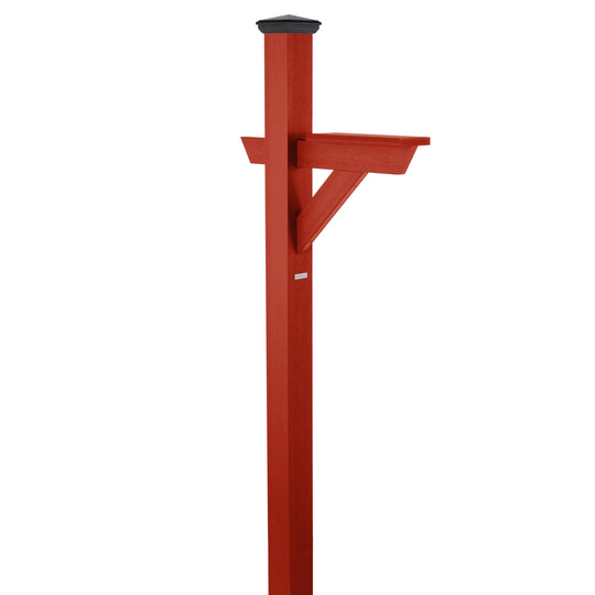 Hazleton Mailbox Post Outdoor Structures Highwood USA Rustic Red 