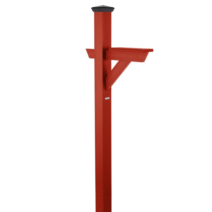 Hazleton Mailbox Post Outdoor Structures Highwood USA Rustic Red 