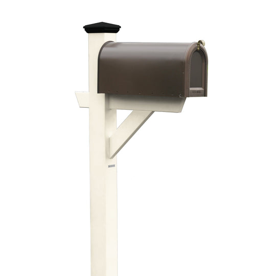 Hazleton Mailbox Post Outdoor Structures Highwood USA Whitewash 