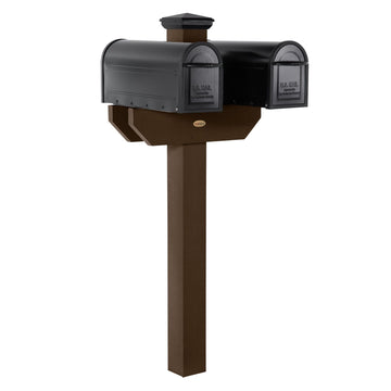 Hazelton Side-by-side Mailbox Post Outdoor Structures Highwood USA 