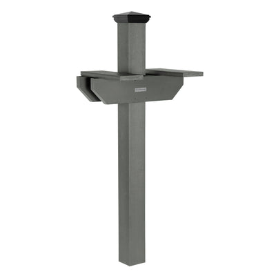 Hazleton Side-by-side Mailbox Post Outdoor Structures Highwood USA 