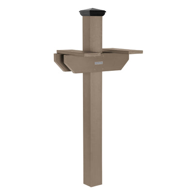 Hazleton Side-by-side Mailbox Post Outdoor Structures Highwood USA 