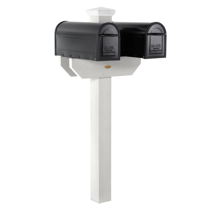 Hazelton Side-by-side Mailbox Post Outdoor Structures Highwood USA 