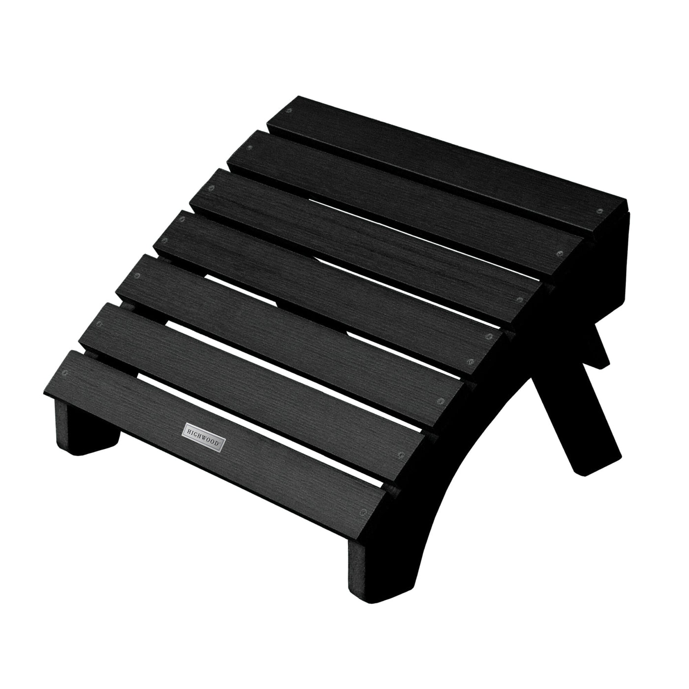 Folding Adirondack Ottoman Ottoman Highwood USA Black 