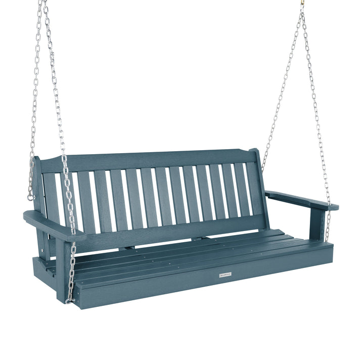 Lehigh Porch Swing - 5ft BenchSwing Highwood USA Nantucket Blue 