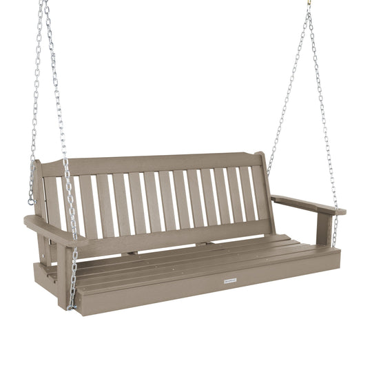 Lehigh Porch Swing - 5ft BenchSwing Highwood USA Woodland Brown 