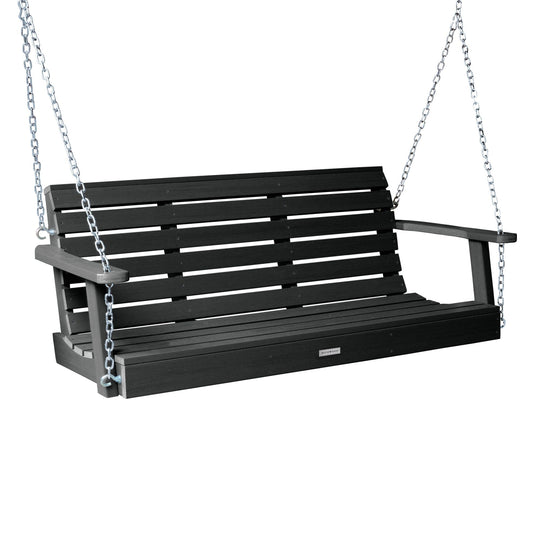 Weatherly Porch Swing - 5ft BenchSwing Highwood USA Black 