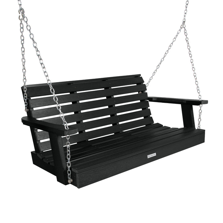 Weatherly Porch Swing - 4ft BenchSwing Highwood USA Black 