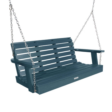 Weatherly Porch Swing - 4ft BenchSwing Highwood USA Nantucket Blue 