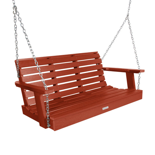 Weatherly Porch Swing - 4ft BenchSwing Highwood USA Rustic Red 