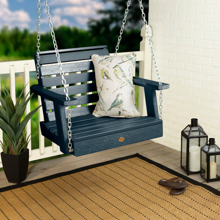 Refurbished Weatherly Single Seat Swing BenchSwing Highwood USA 