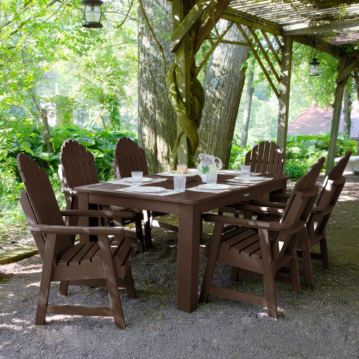 Hamilton 7pc Outdoor Dining Set 42in x 72in - Dining Height Dining Highwood USA 
