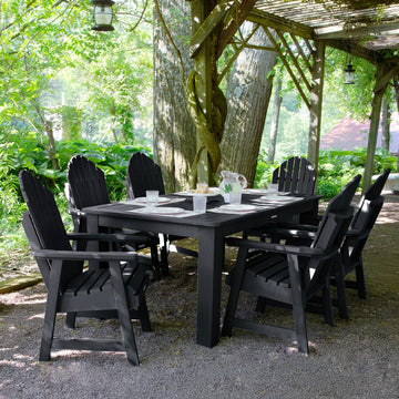 Hamilton 7pc Outdoor Dining Set 42in x 72in - Dining Height Dining Highwood USA 