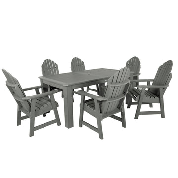 Hamilton 7pc Outdoor Dining Set 42in x 72in - Dining Height Dining Highwood USA Coastal Teak 