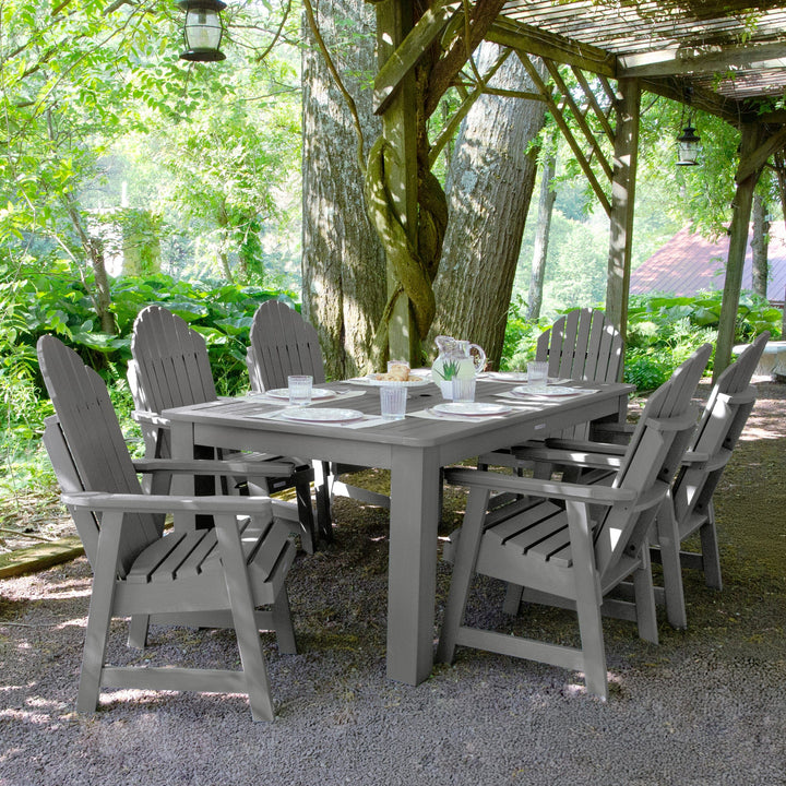 Hamilton 7pc Outdoor Dining Set 42in x 72in - Dining Height Dining Highwood USA 