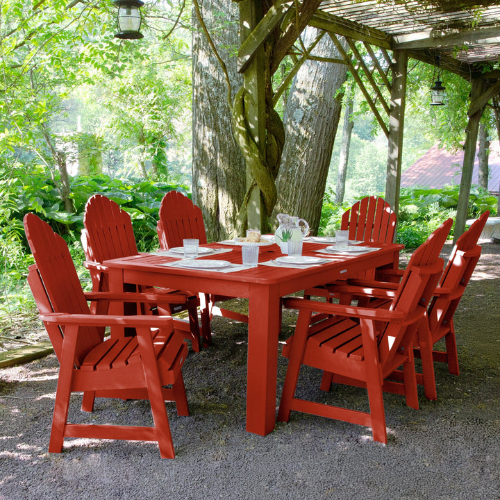 Hamilton 7pc Outdoor Dining Set 42in x 72in - Dining Height Dining Highwood USA 