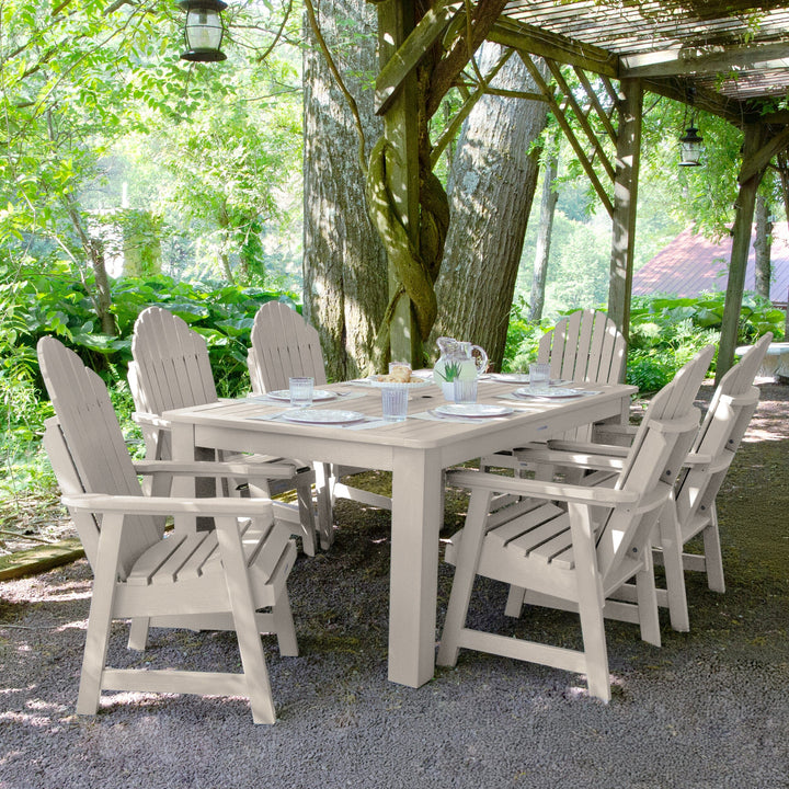 Hamilton 7pc Outdoor Dining Set 42in x 72in - Dining Height Dining Highwood USA 