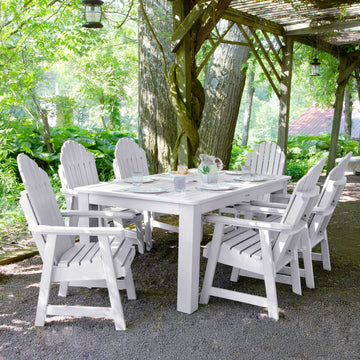 Hamilton 7pc Outdoor Dining Set 42in x 72in - Dining Height Dining Highwood USA 