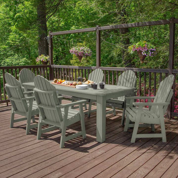 Hamilton 7pc Outdoor Dining Set 42in x 84in - Dining Height Dining Highwood USA 