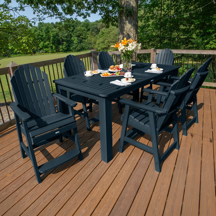 Hamilton 7pc Outdoor Dining Set 42in x 84in - Counter Height Dining Highwood USA 