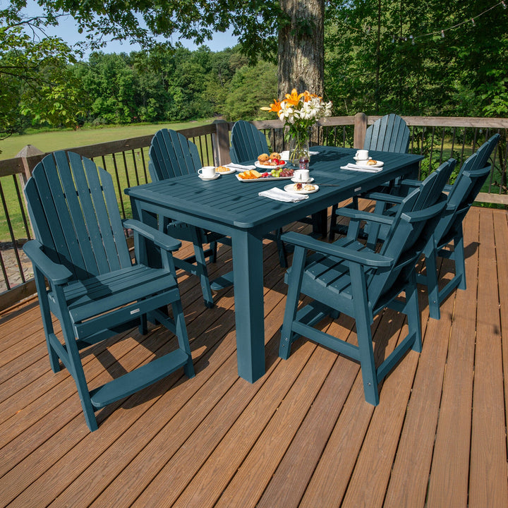 Hamilton 7pc Outdoor Dining Set 42in x 84in - Counter Height Dining Highwood USA 