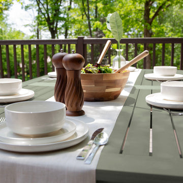 Lehigh 7pc Rectangular Outdoor Dining Set 42in x 84in - Dining Height Dining Highwood USA 