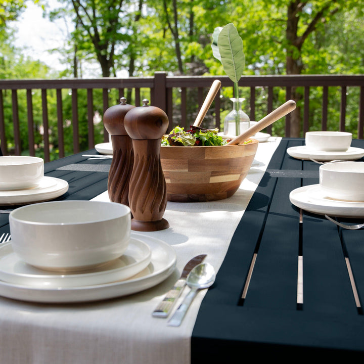 Lehigh 7pc Rectangular Outdoor Dining Set 42in x 84in - Dining Height Dining Highwood USA 
